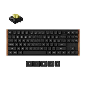 Keychron K1 Ultra 8K Wireless Custom Mechanical Keyboard Milk POM Switch Banana