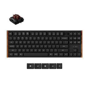Keychron K1 Ultra 8K Wireless Custom Mechanical Keyboard Milk POM Switch Brown