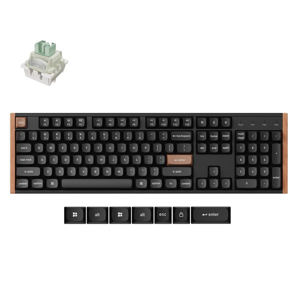 Keychron-K10-HE-Swappable-RGB-Backlight-Aluminum-Keycrhon-Ultra-Fast-Lime-Switch-Special-Edition-Black