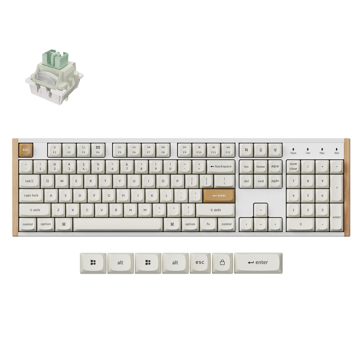 Keychron-K10-HE-Swappable-RGB-Backlight-Aluminum-Keycrhon-Ultra-Fast-Lime-Switch-Special-Edition-White