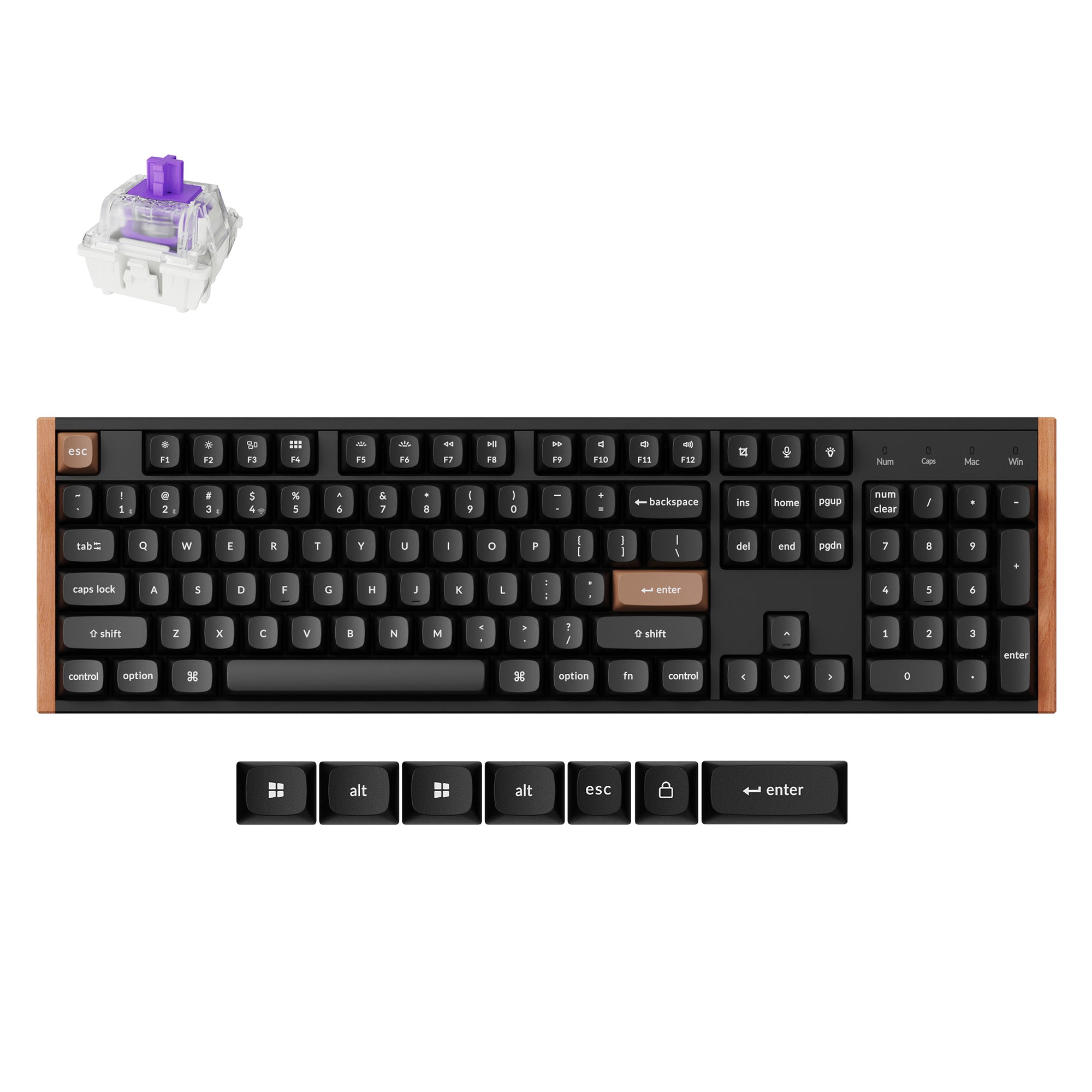 Keychron K10 HE Wireless Magnetic Switch Custom Keyboard keyboard image