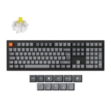 Keychron K10 Max QMK Wireless Custom Mechanical Keyboard RGB Backlight 100percent Layout Fully Assembled Hot Swappable Keychron Super Banana ISO UK Layout