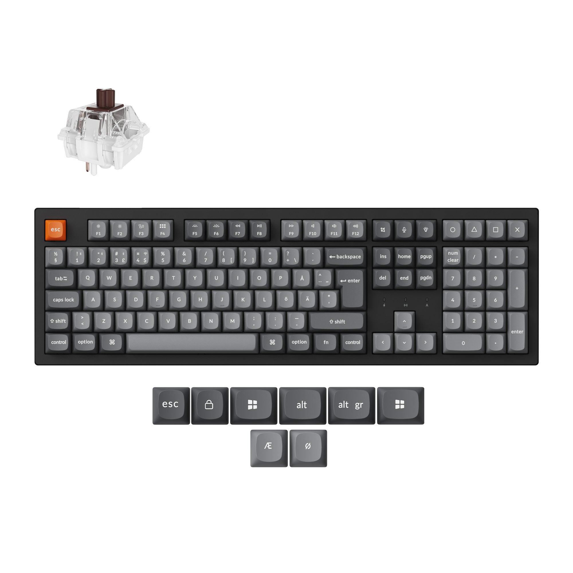 Keychron K10 Max QMK Wireless Mechanical Keyboard ISO Layout Collection keyboard image