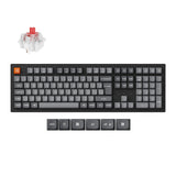 Keychron K10 Max QMK Wireless Custom Mechanical Keyboard RGB Backlight 100percent Layout Fully Assembled Hot Swappable Keychron Super Red ISO Swiss Layout