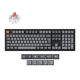 Keychron K10 Max QMK Wireless Custom Mechanical Keyboard RGB Backlight 100percent Layout Fully Assembled Hot Swappable Keychron Super Red ISO UK Layout