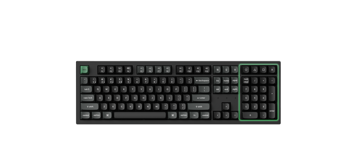 Layout full-size 100% do Keychron K10 Ultra 8K