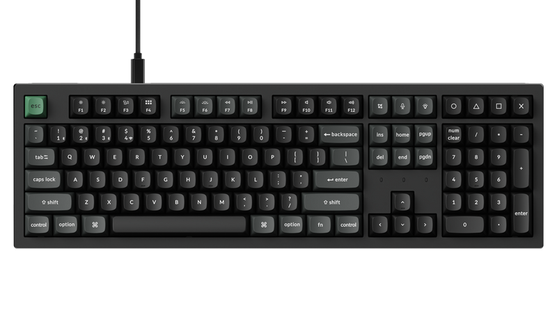 Keychron K10 Ultra 8K com conexão via cabo USB-C