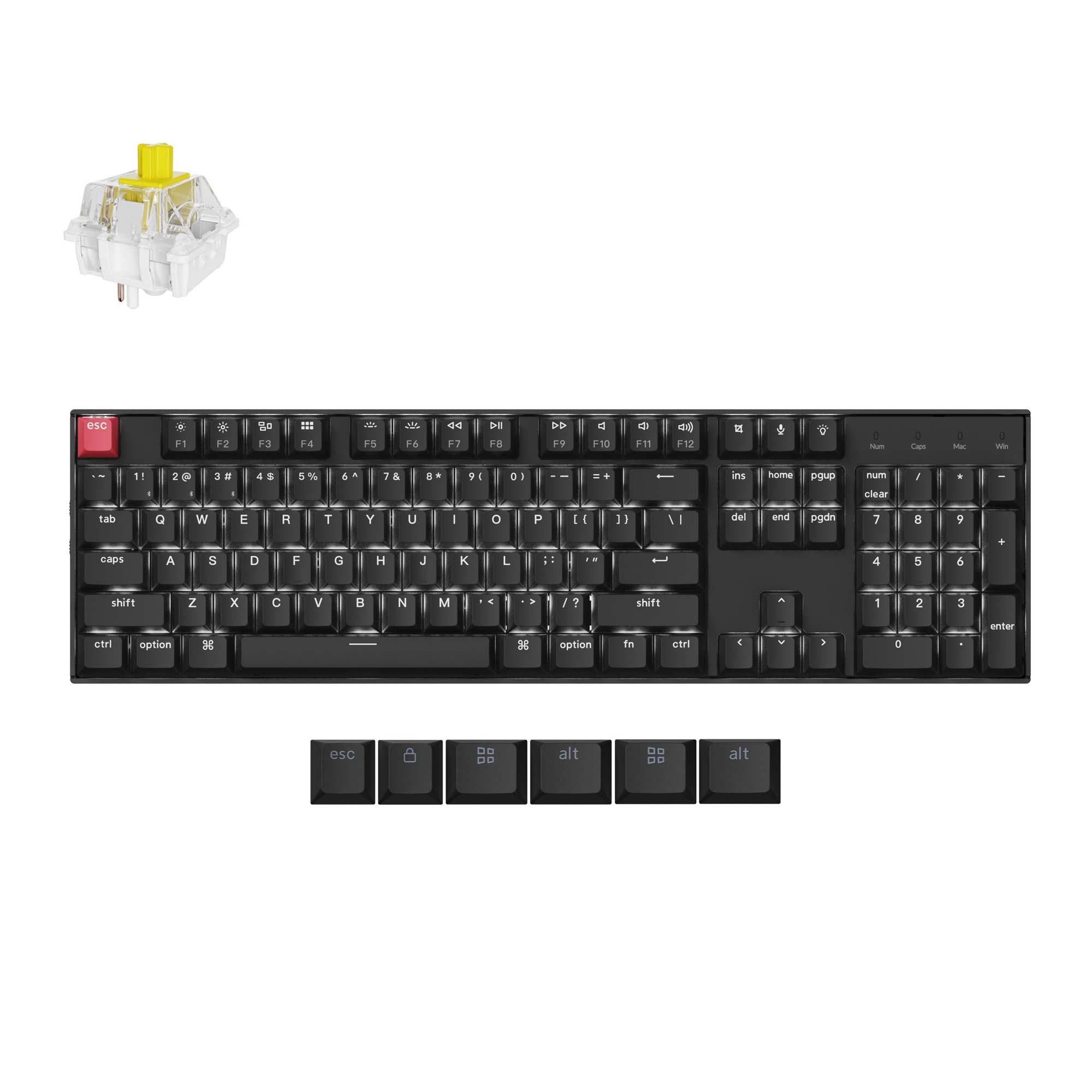 Keychron K10 QMK Wireless Mechanical Keyboard (Version 2) keyboard image