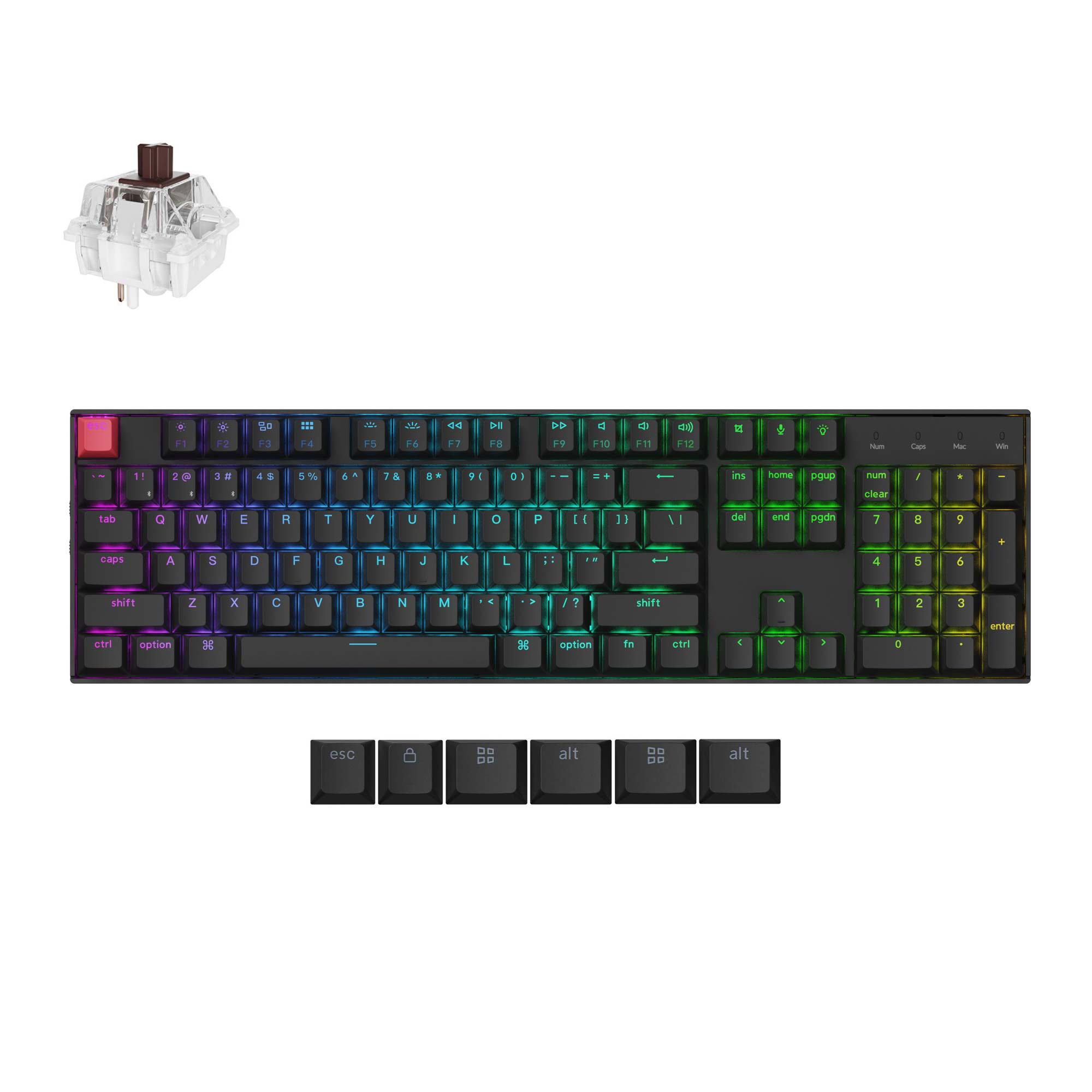 Keychron K10 QMK Wireless Mechanical Keyboard (Version 2) keyboard image