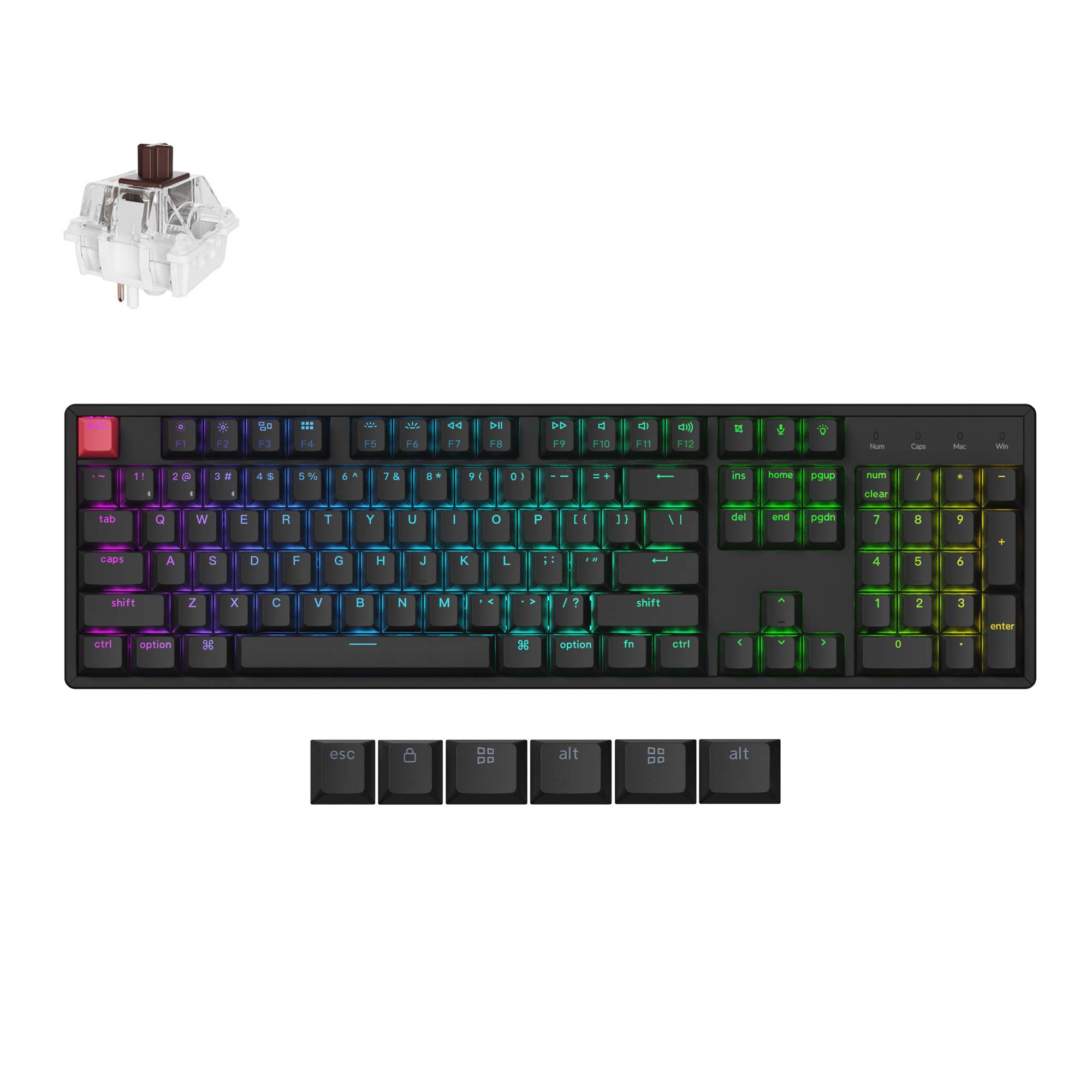 Keychron K10 QMK Wireless Mechanical Keyboard (Version 2) keyboard image