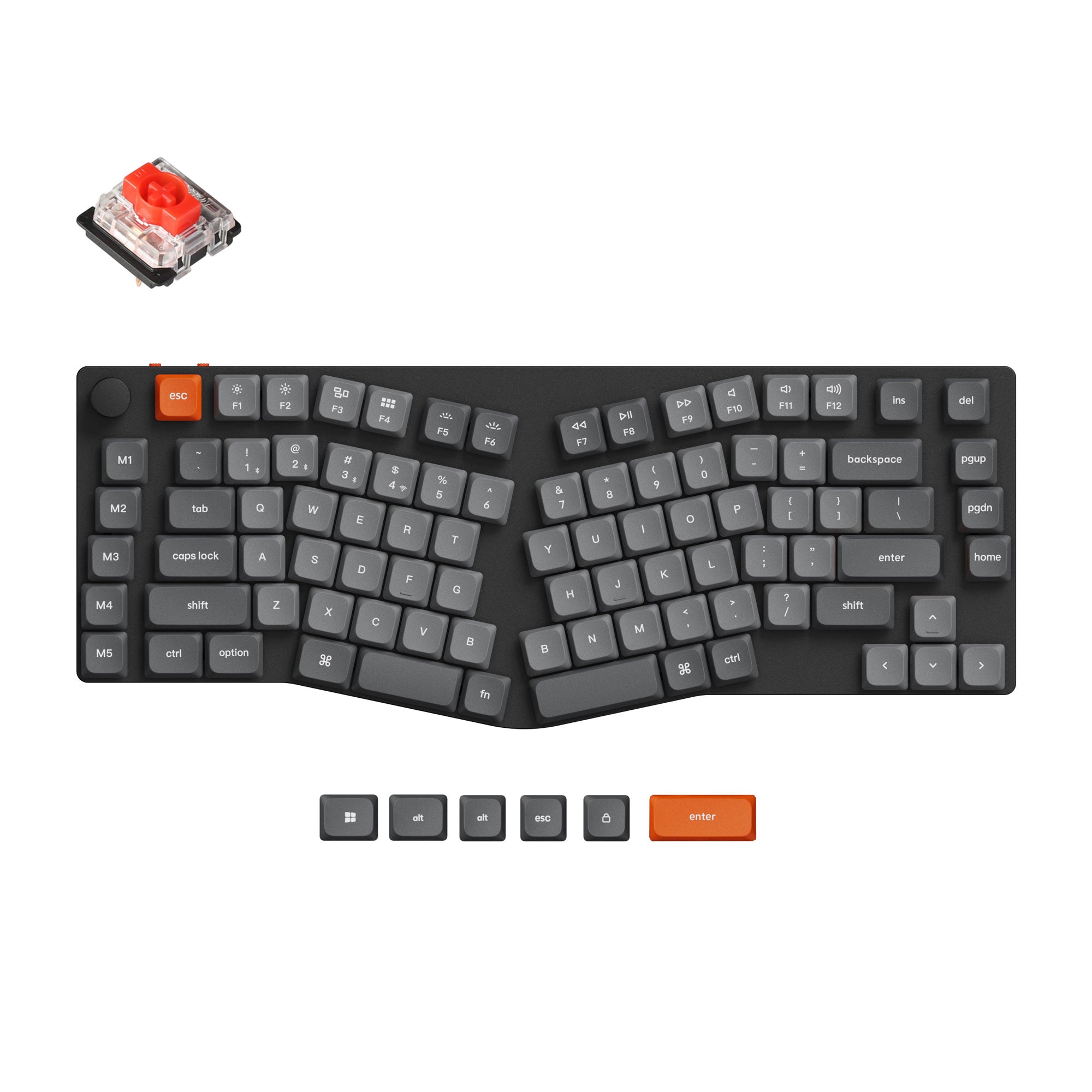 Keychron K15 Max (Alice Layout) QMK Wireless Custom Mechanical Keyboard keyboard image
