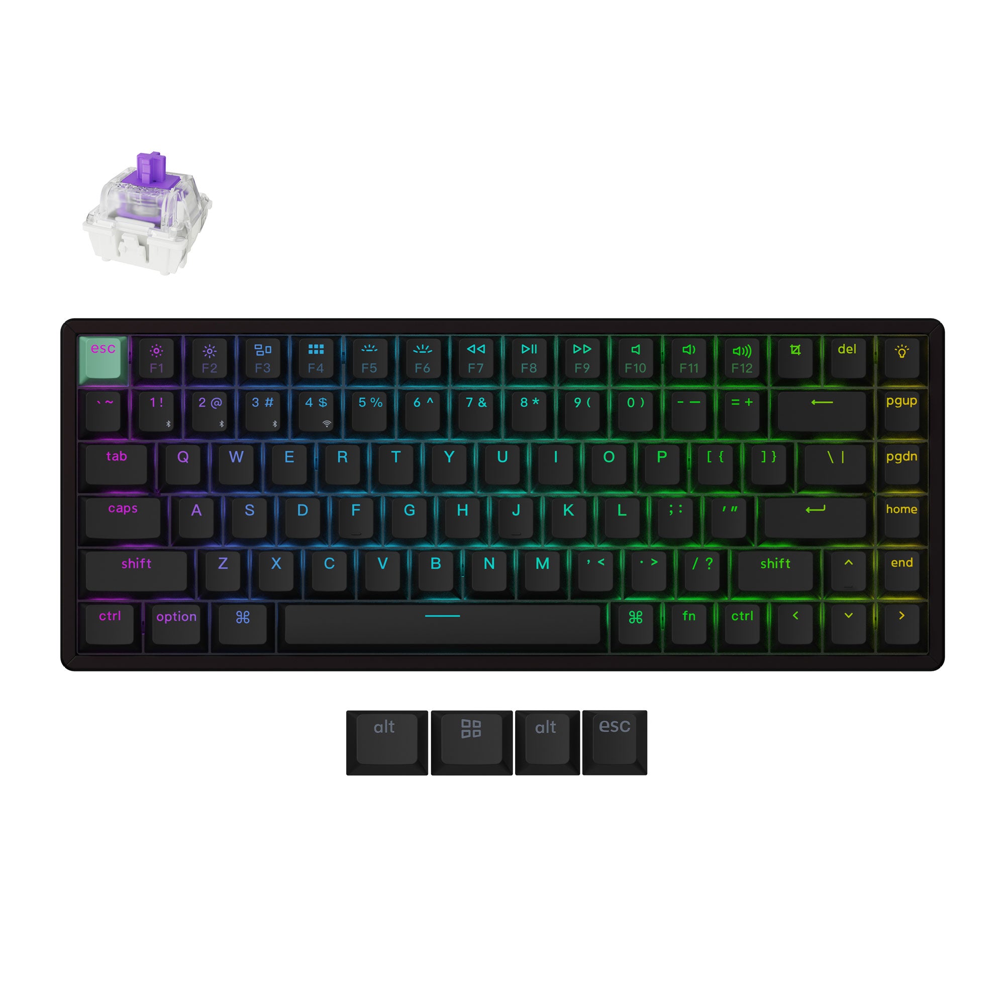 Keychron K2 HE Wireless Magnetic Switch Custom Keyboard keyboard image