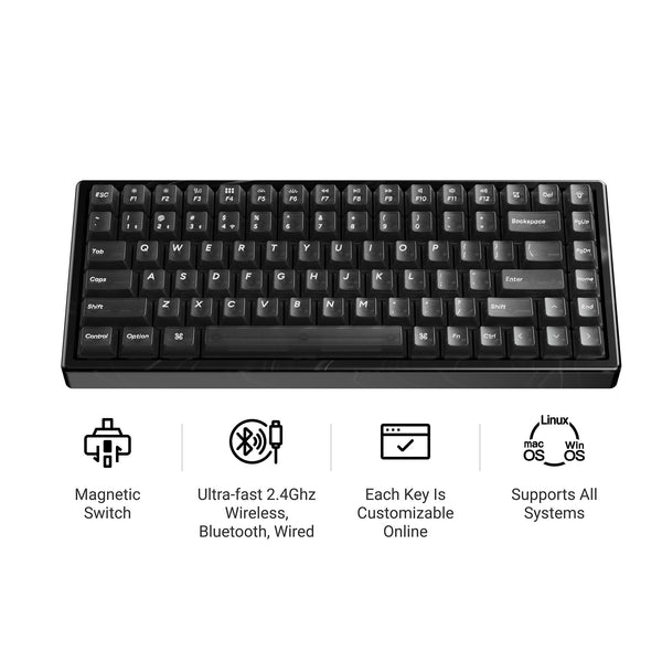 Keychron K2 HE Wireless Magnetic Switch Custom Keyboard - Resin Editio
