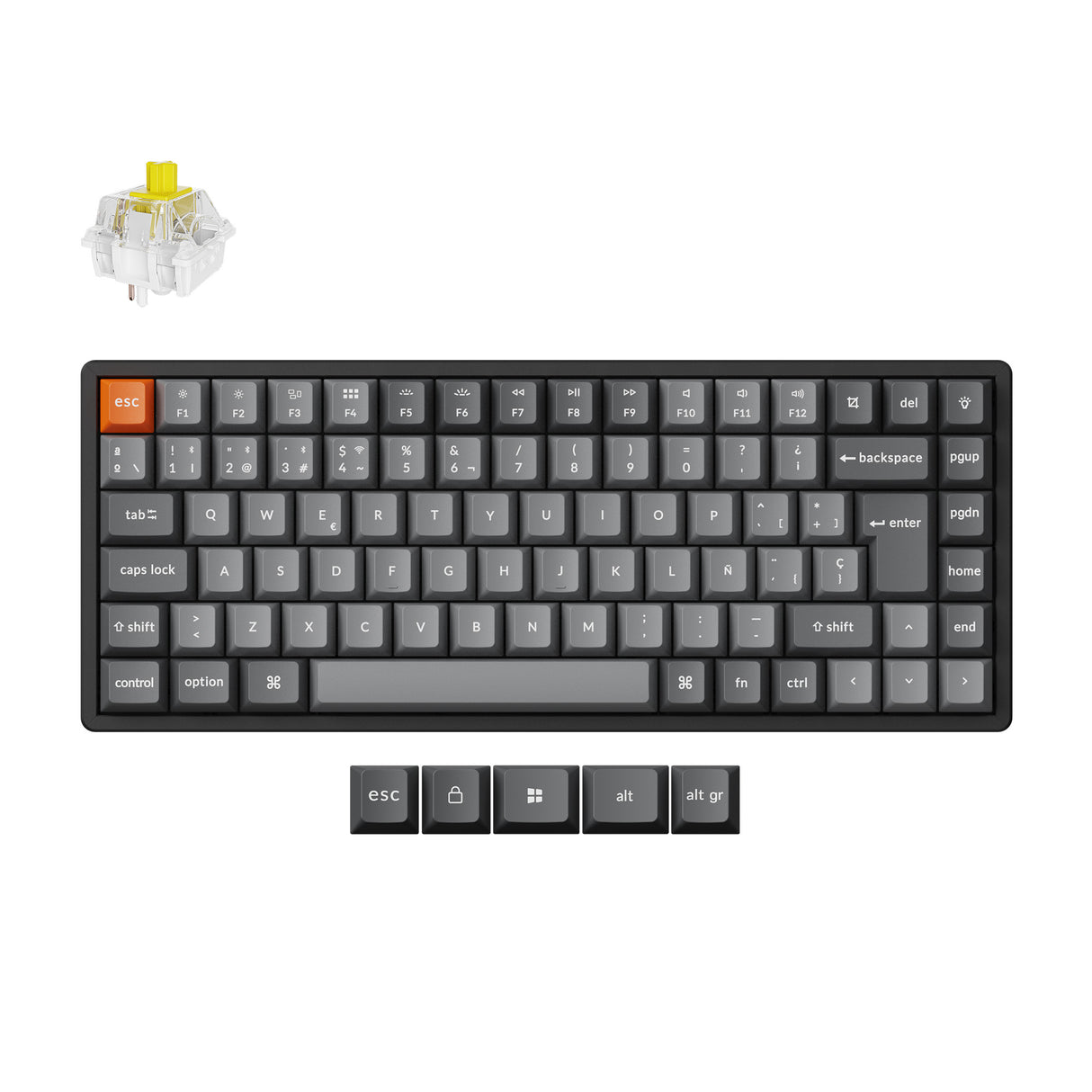Keychron-K2-Max-QMK-Wireless-Custom-Mechanical-Keyboard-75_-Layout-Fully-Assembled-for-Mac-Windows-Linux-Keychron-ISO-ES-Layout-3