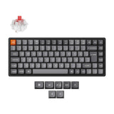 Keychron K2 Max QMK Wireless Custom Mechanical Keyboard 75% Layout Fully Assembled for Mac Windows Linux Keychron Super Red ISO Nordic Layout