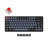 Keychron K2 Pro QMK VIA custom mechanical keyboard 75 percent layout PBT Keycaps hot-swappable Keychron K Pro switch red ISO UK layout
