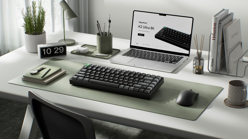 Layout compacto 75% do Keychron K2 Ultra 8K