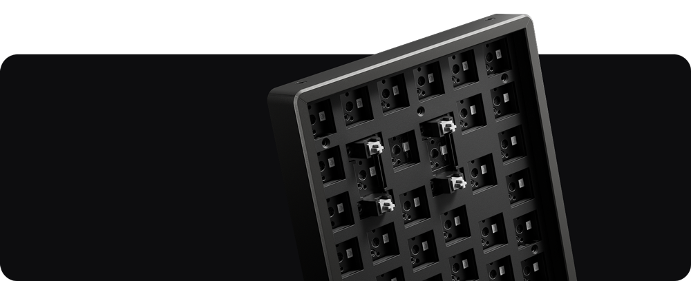 Estrutura metálica e PCB do Keychron K2 Ultra 8K