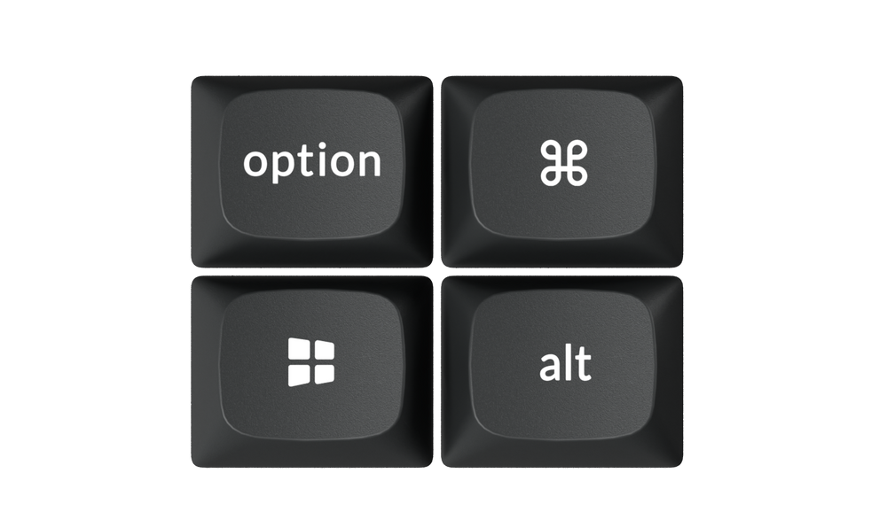 Keycaps para macOS e Windows inclusas no Keychron K2 Ultra 8K