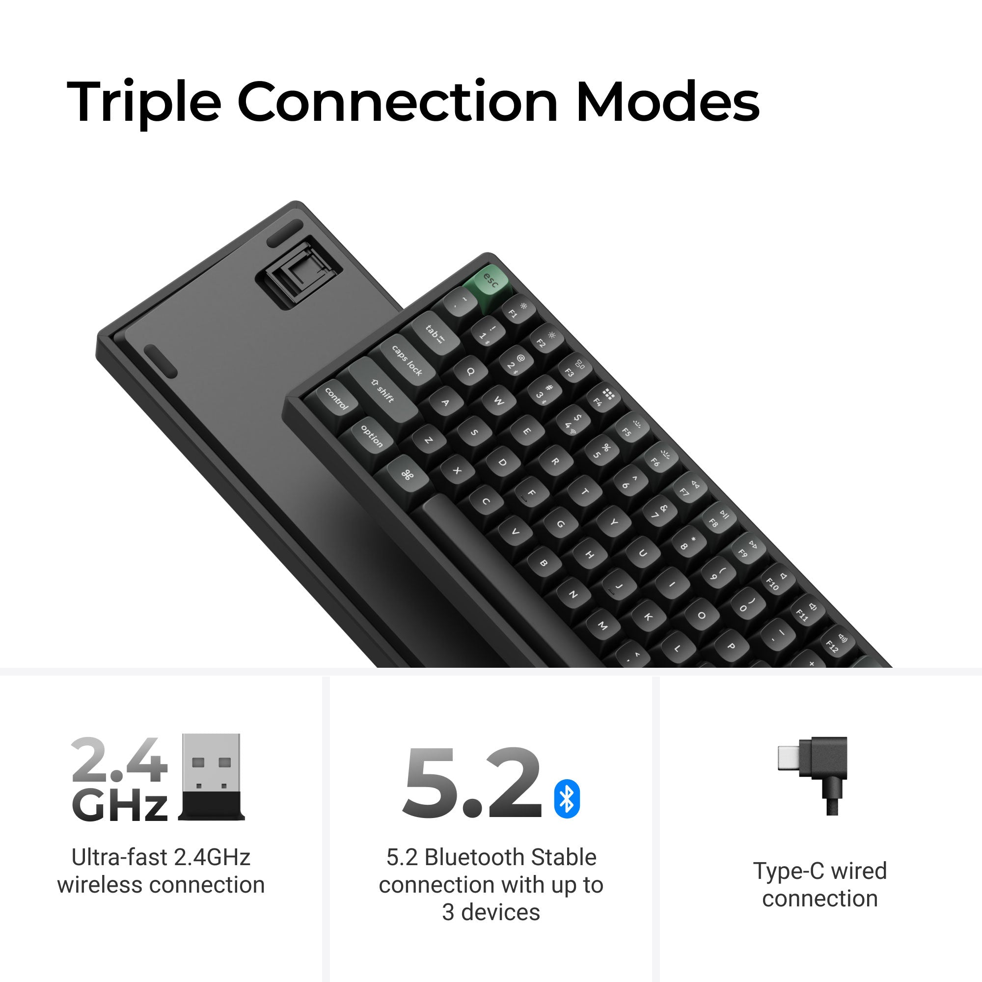 Keychron K2 Ultra 8K Wireless Custom Mechanical Keyboard keyboard image