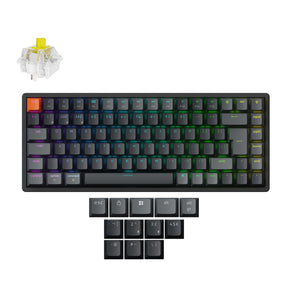 Keychron K2 Version 3 QMK Wireless Keyboard ISO UK Aluminum Banana Switch