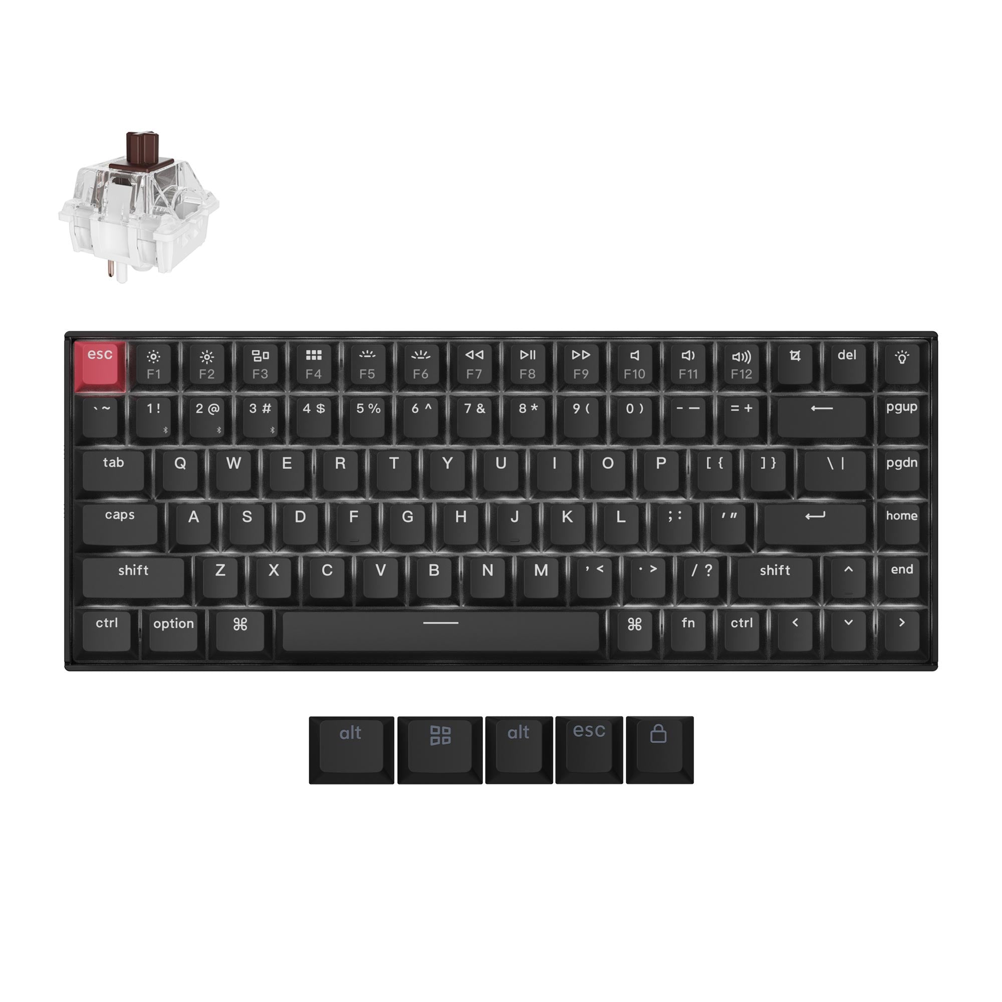 Keychron K2 Version 3 QMKワイヤレスキーボード赤軸 Keychron-K2-Version-3-Wireless