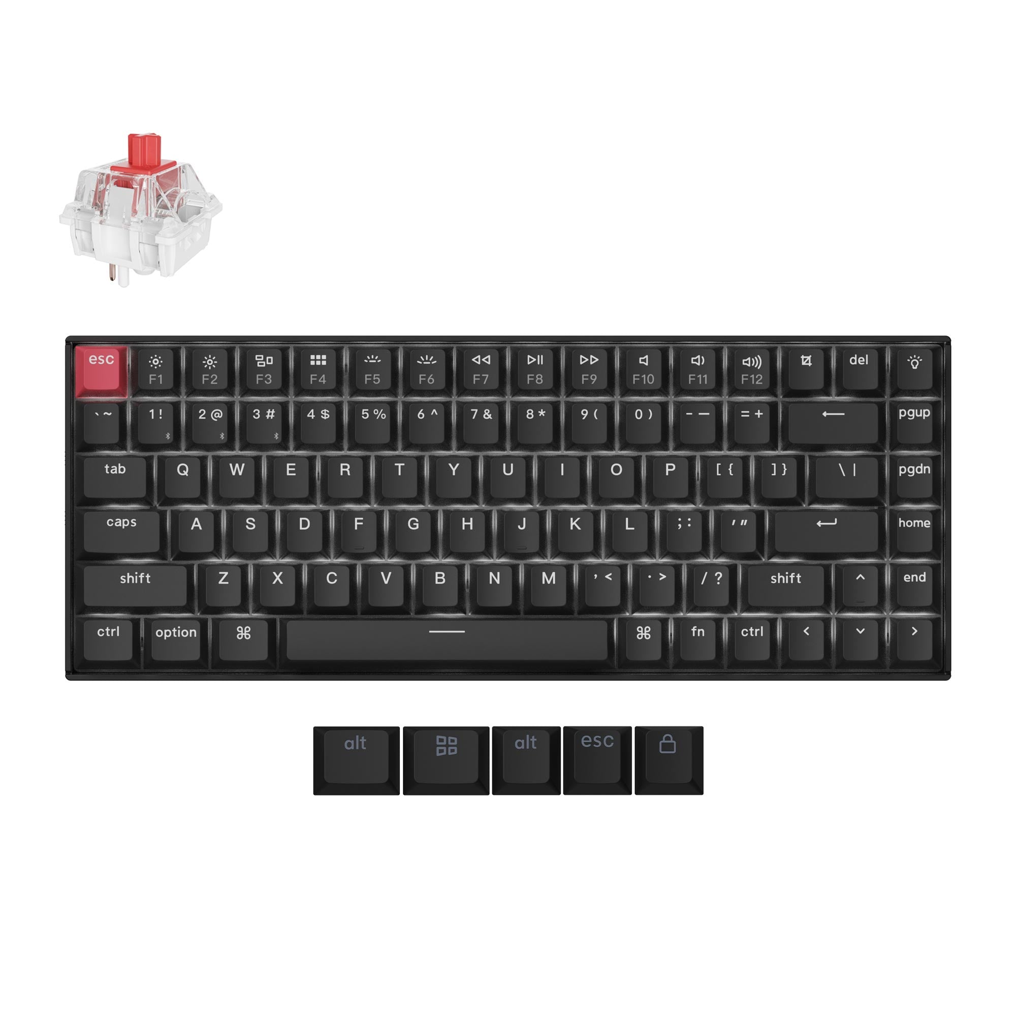 Keychron K2 Version 3 QMKワイヤレスキーボード赤軸 Keychron-K2-Version-3-Wireless