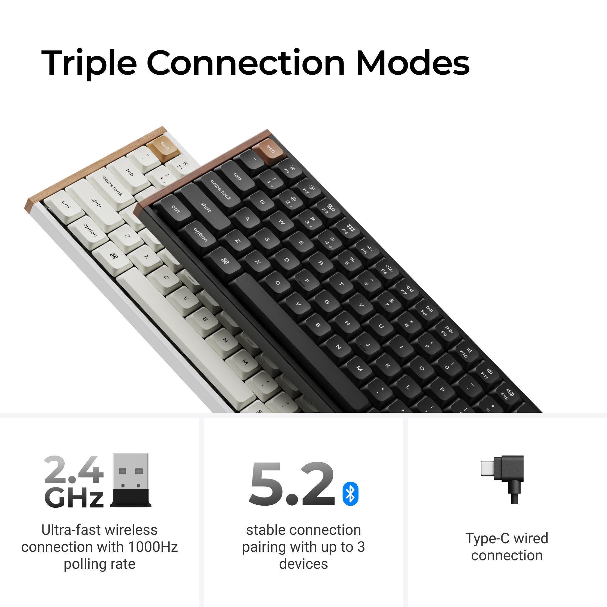 Keychron K3 HE Wireless Magnetic Switch Custom Keyboard keyboard image