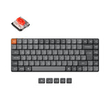 Keychron K3 Max QMK VIA ultra slim custom mechanical keyboard 75 percent layout PBT Keycaps hot-swappable Gateron low profile switch red ISO German layout