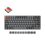 Keychron K3 Max QMK VIA ultra slim custom mechanical keyboard 75 percent layout PBT Keycaps hot-swappable Gateron low profile switch red ISO UK layout