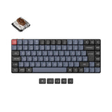 Keychron K3 Pro QMK VIA low profile custom mechanical keyboard 75 percent layout PBT Keycaps hot-swappable Gateron low profile switch brown ISO German layout