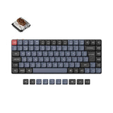 Keychron K3 Pro QMK VIA low profile custom mechanical keyboard 75 percent layout PBT Keycaps hot-swappable Gateron low profile switch brown ISO UK layout