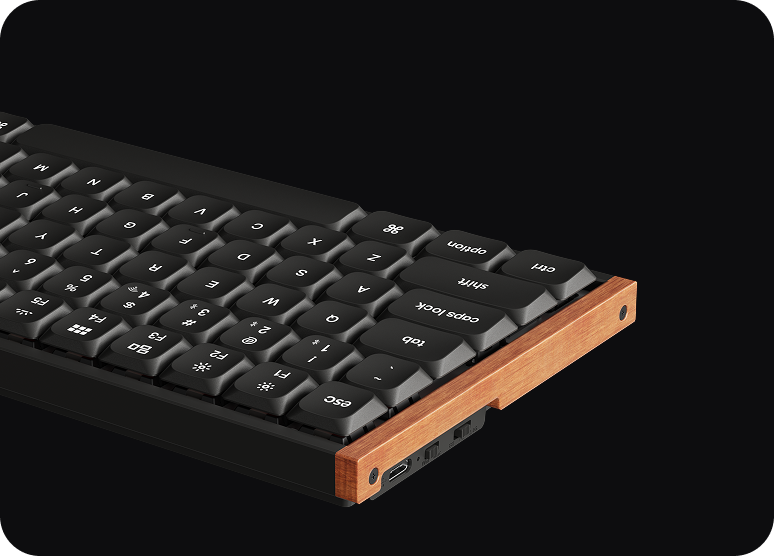 Perfil fino do Keychron K3 Ultra 8K