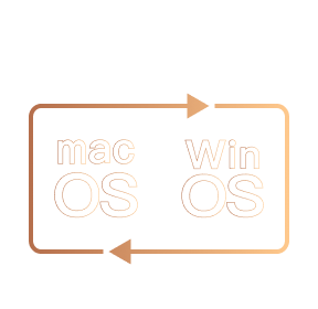 Gráfico de compatibilidade macOS e Windows