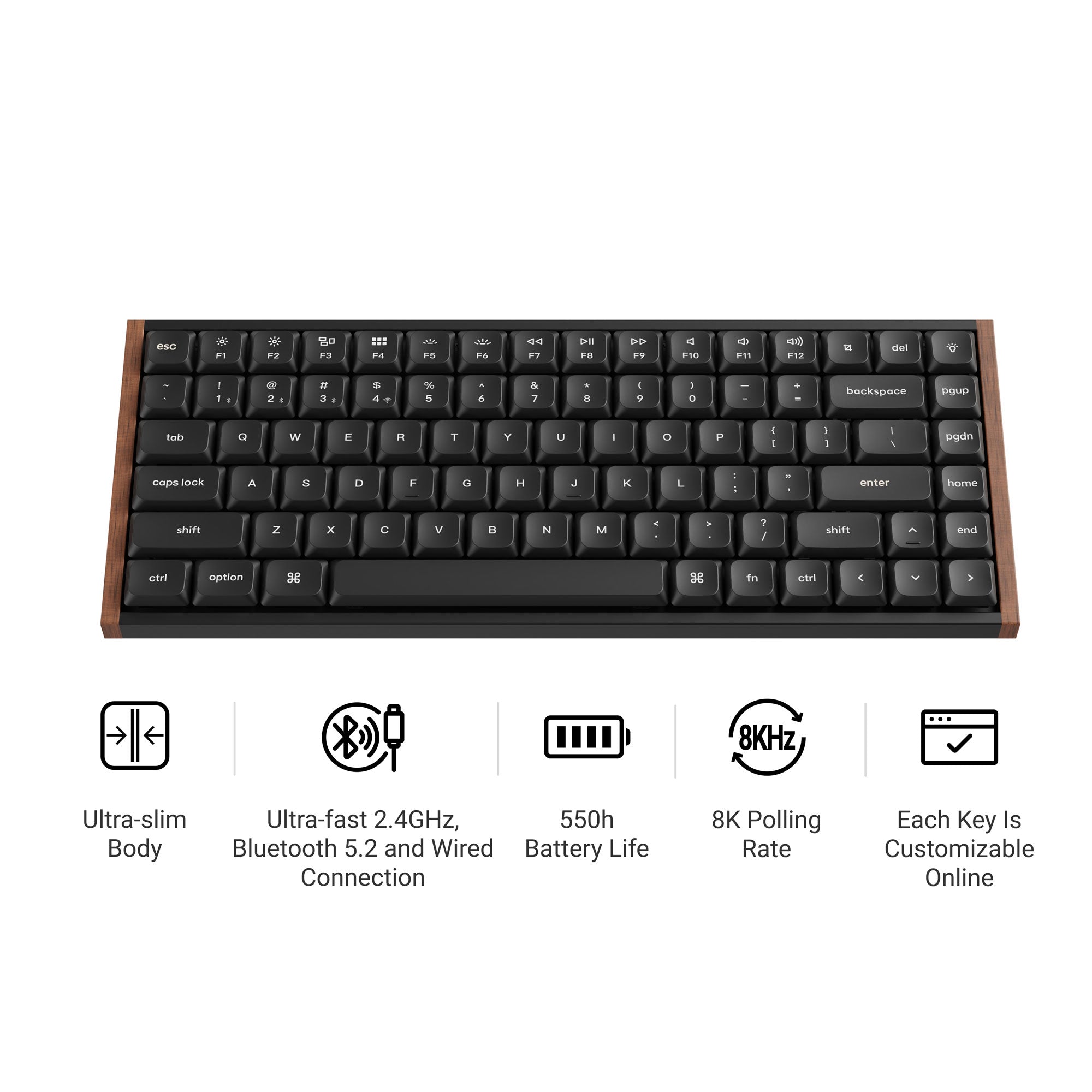 Keychron K3 Ultra 8K Wireless Custom Mechanical Keyboard keyboard image