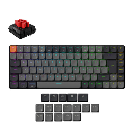 Keychron K3 Version 3 Ultra Slim Wireless Mechanical Keyboard DE-ISO Low Profile Red Switch