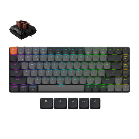 Keychron K3 Version 3 Ultra Slim Wireless Mechanical Keyboard Low Profile Red Switch With RGB Backlight