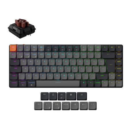 Keychron K3 Version 3 Ultra Slim Wireless Mechanical Keyboard UK-ISO Low Profile Brown Switch