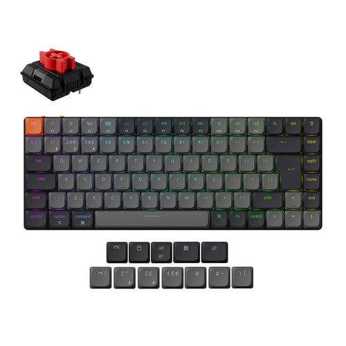 Keychron K3 Version 3 Ultra Slim Wireless Mechanical Keyboard UK-ISO Low Profile Red Switch