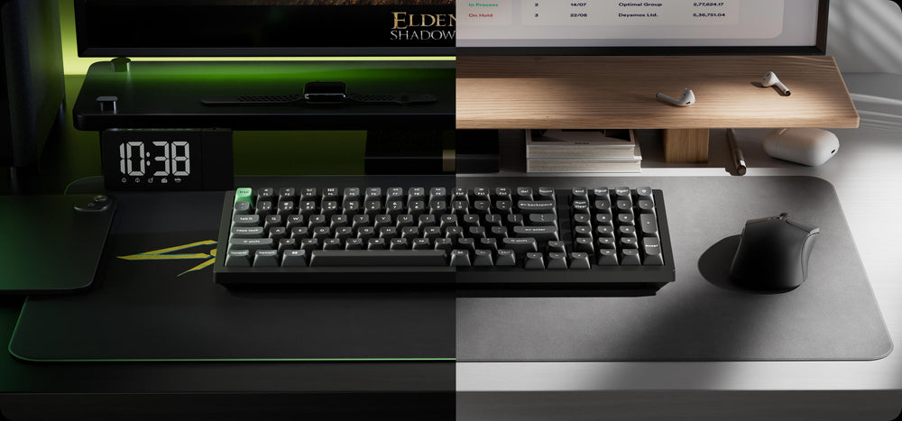Keychron K4 Ultra 8K em uso no trabalho e no jogo