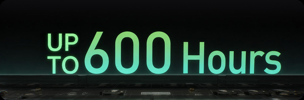 Até 600 horas de bateria