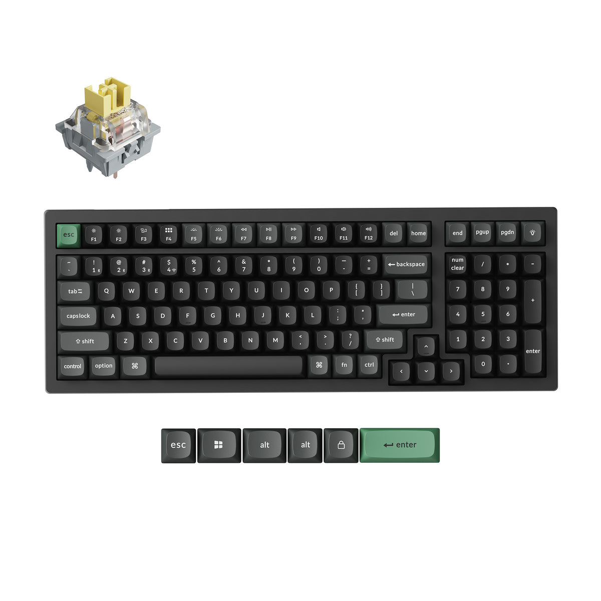 Keychron-K4-Ultra-8K-Wireless-Custom-Mechanical-Keyboard-Keychron-Apex-Banana-Switch