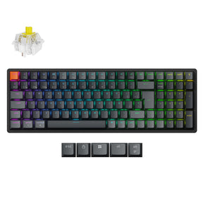 Keychron K4 QMK Wireless Mechanical Keyboard ISO-Spanish Aluminum Banana Switch