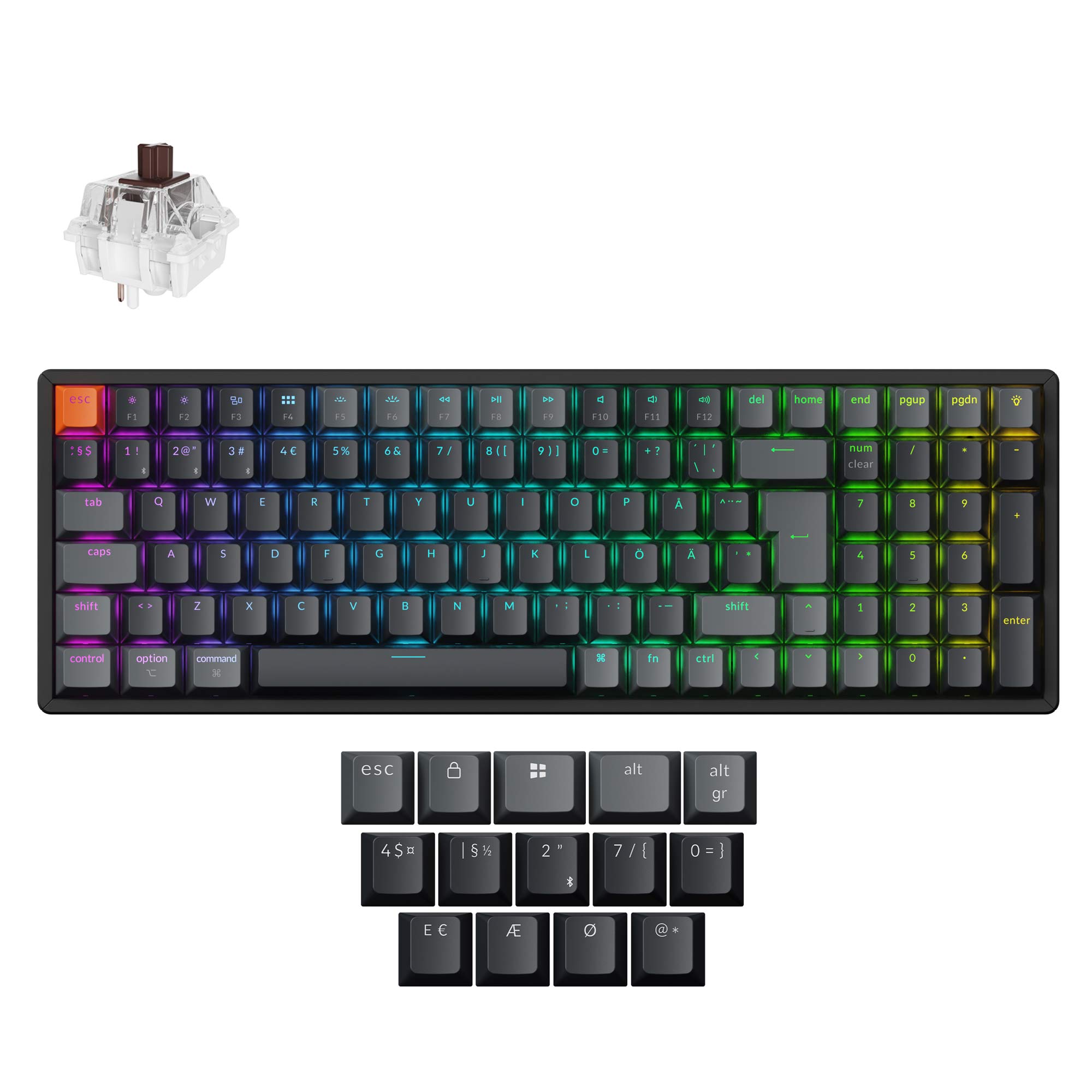 Keychron K4 QMK Wireless Mechanical Keyboard (ISO Layout) - Version 3