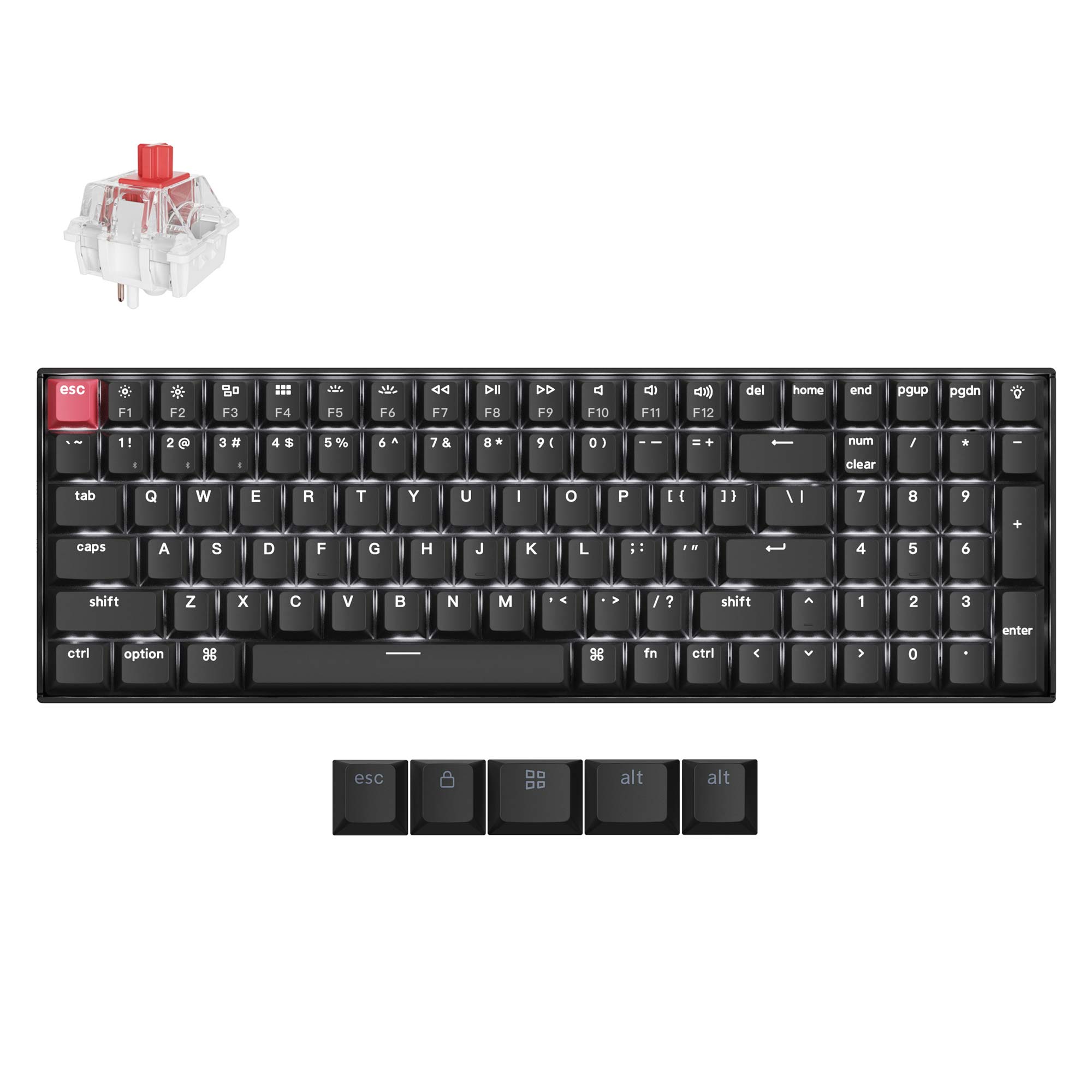 Keychron K4 QMK Wireless Mechanical Keyboard (Version 3) keyboard image