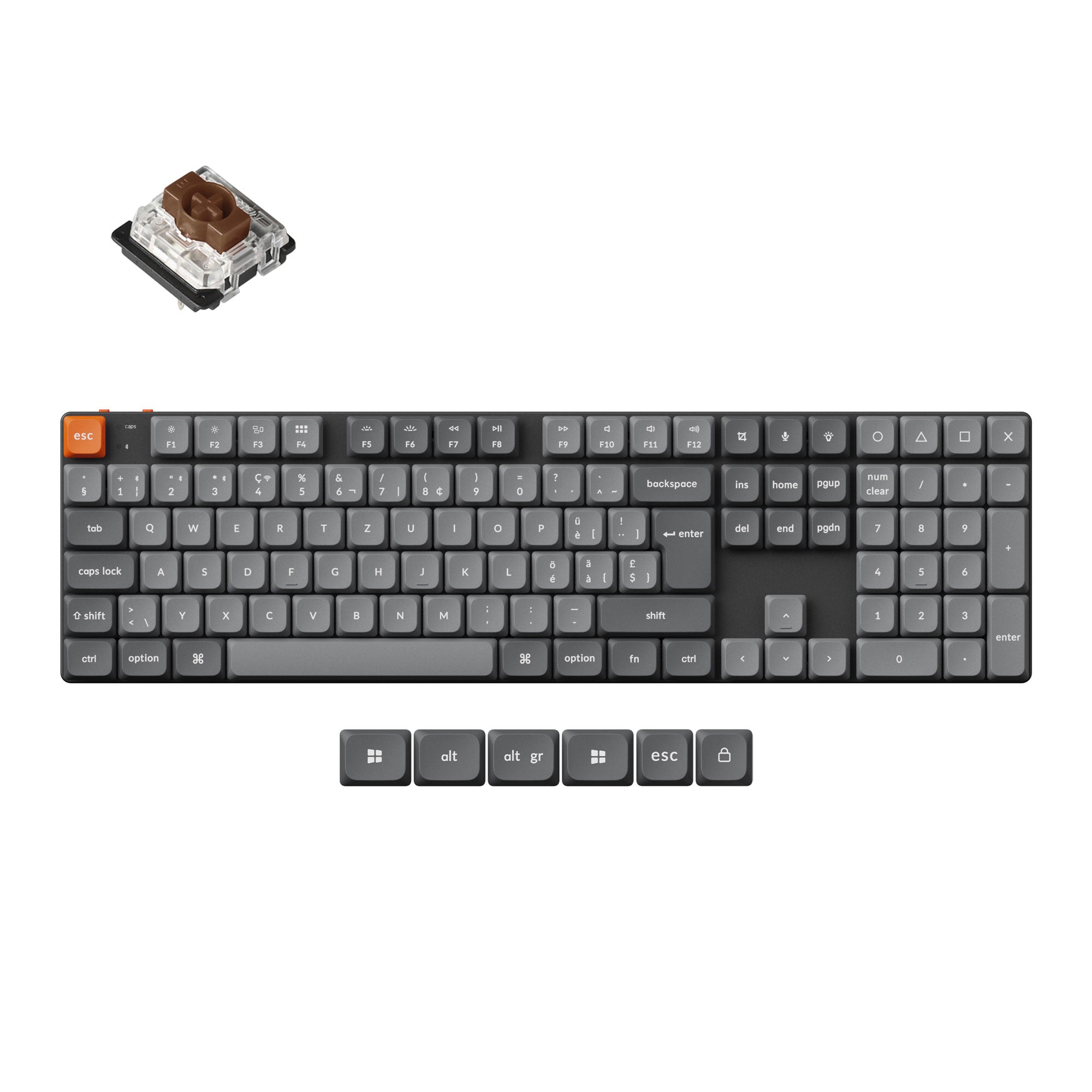 Keychron K5 Max QMK Wireless Custom Mechanical Keyboard ISO Layout Collection keyboard image