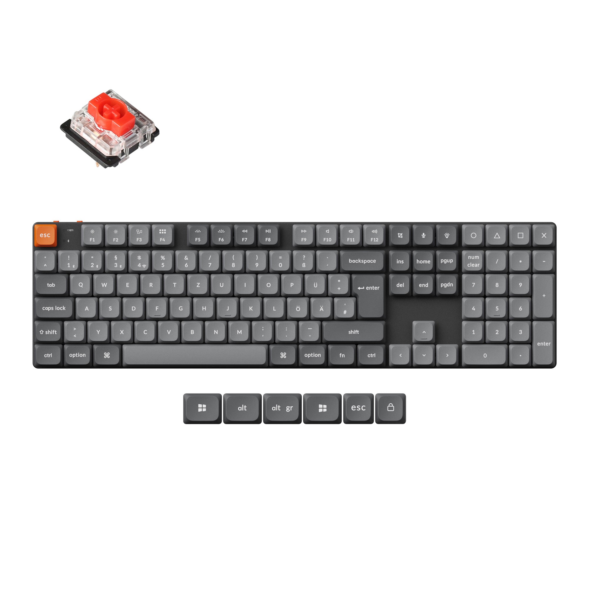 Keychron K5 Max QMK Wireless Custom Mechanical Keyboard ISO Layout Collection keyboard image