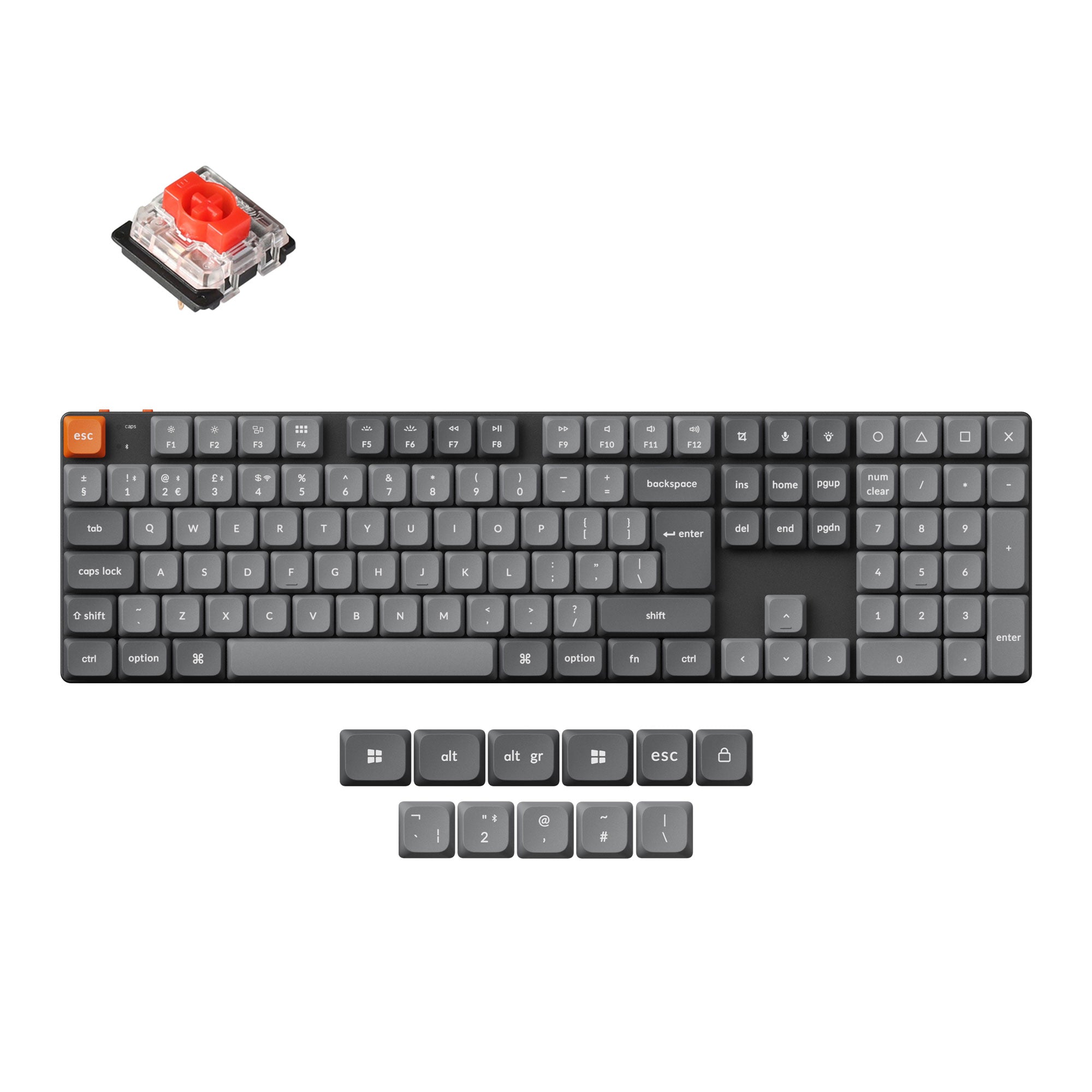 Keychron K5 Max QMK Wireless Custom Mechanical Keyboard ISO Layout Collection keyboard image