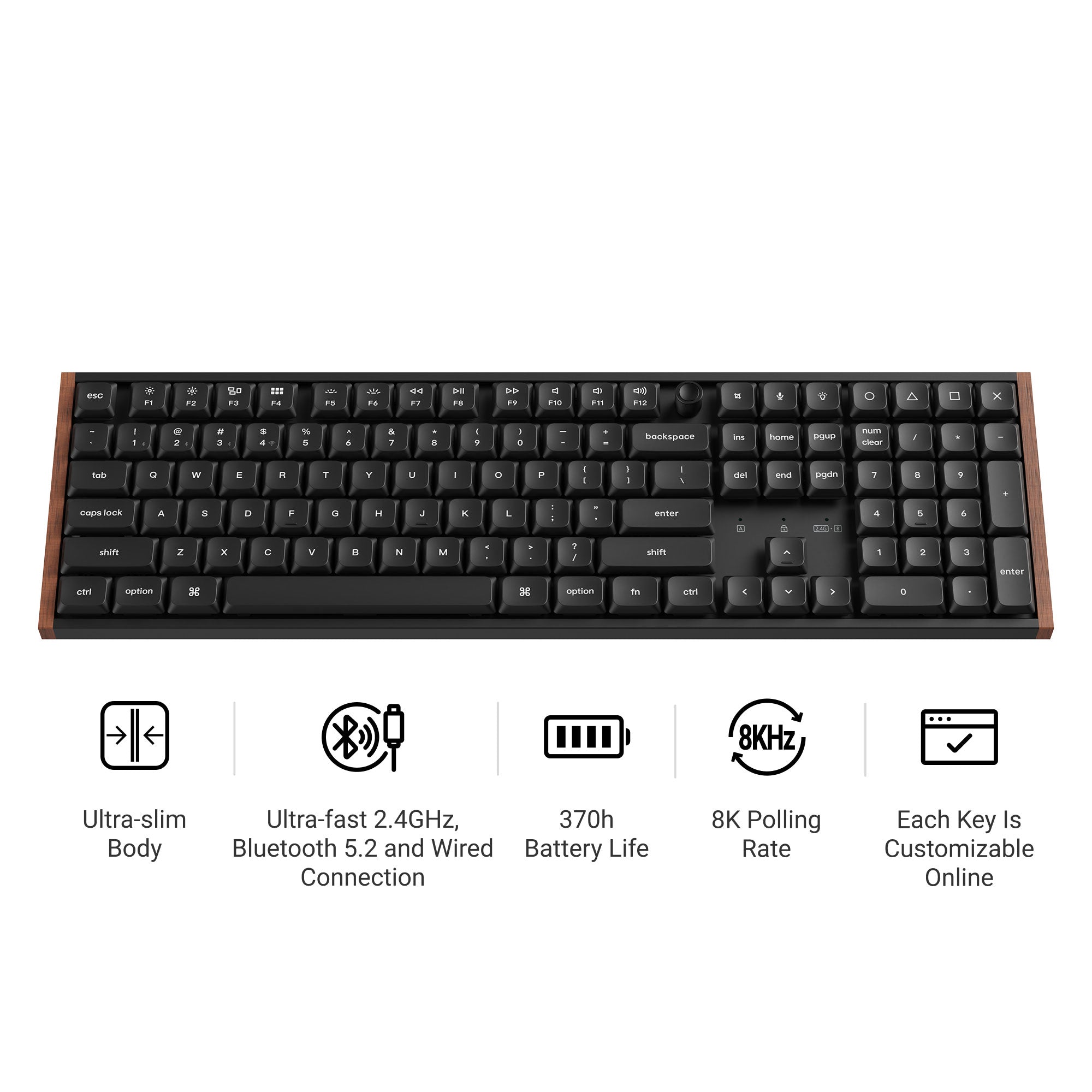 Keychron K5 Ultra 8K Wireless Custom Mechanical Keyboard keyboard image
