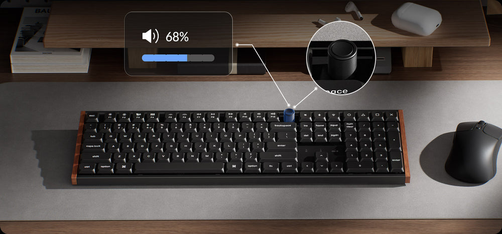 Knob de alumínio do Keychron K5 Ultra 8K